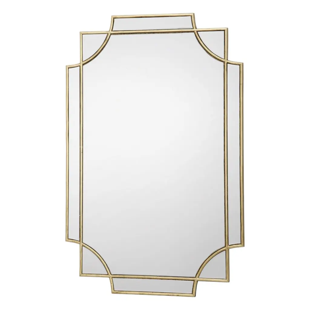 Guapo Gold Rectangle Mirror 90 x 60cm