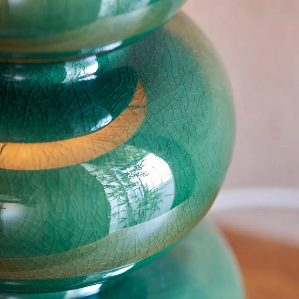 Monroe Gloss Green Table Lamp Base Only