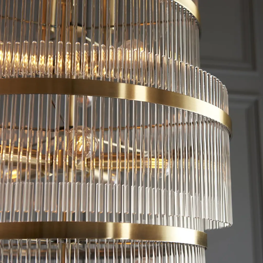 Marietta 21 Light Chandelier in Antique Brass
