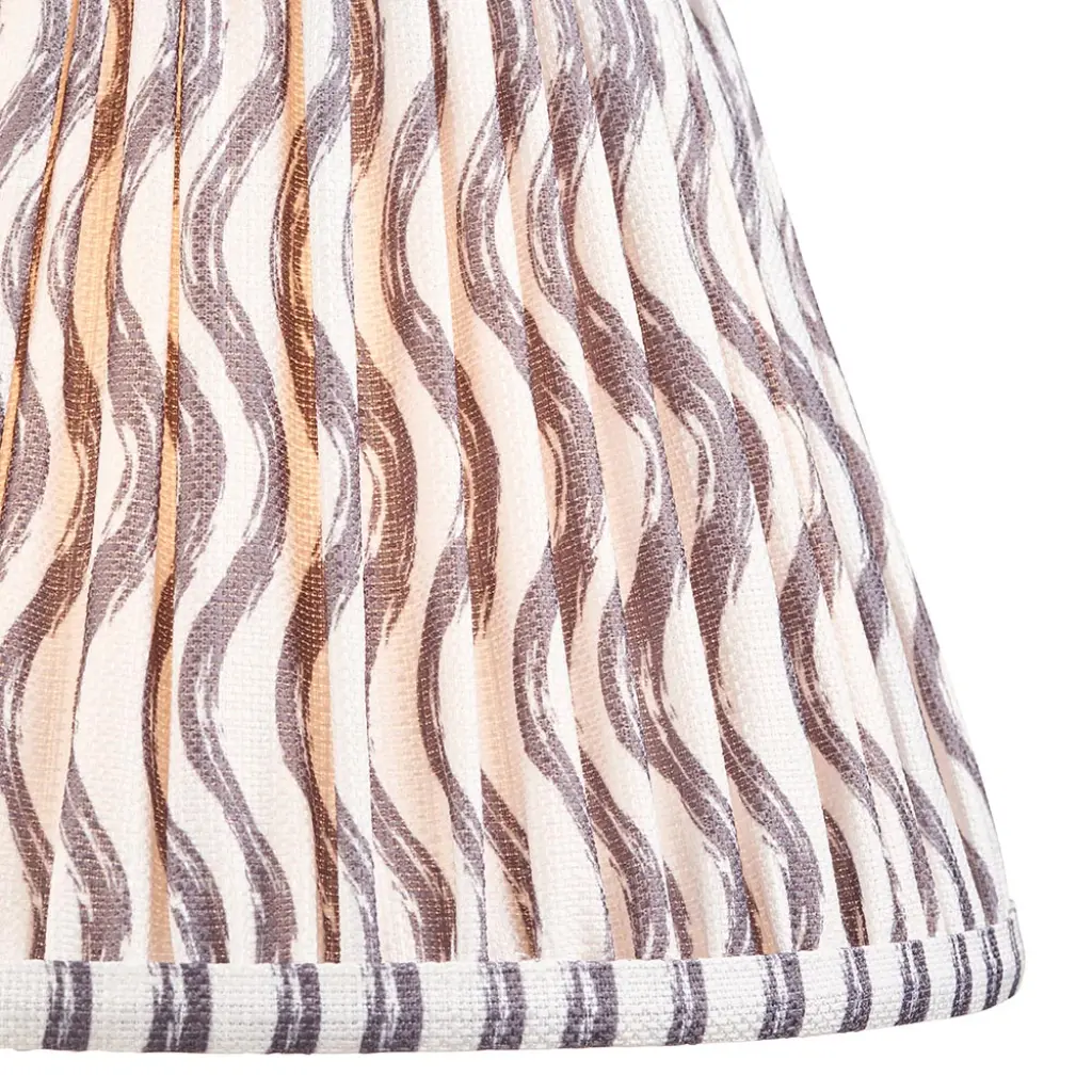 Ripple 250mm Pearl Grey Tapered Shade