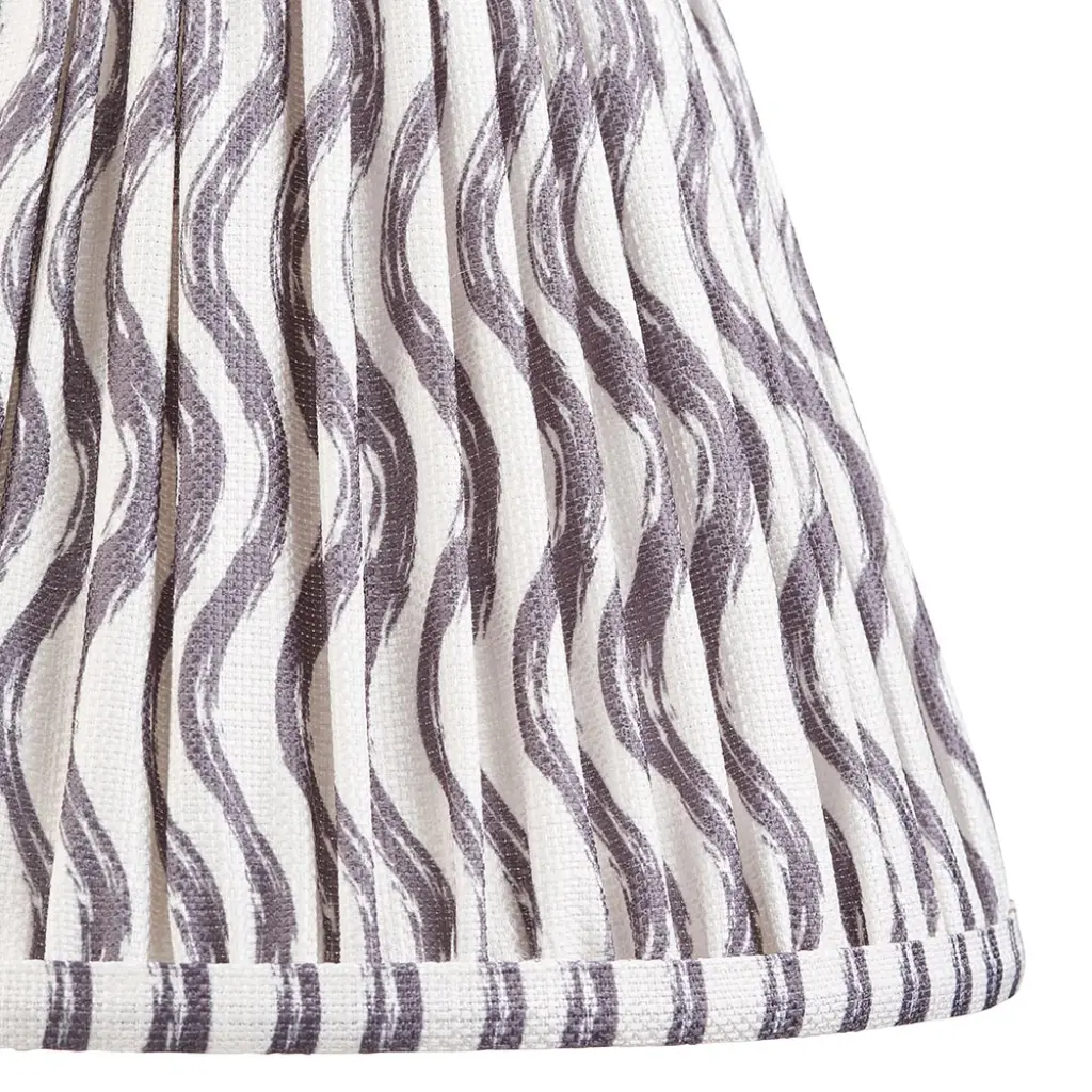 Ripple 250mm Pearl Grey Tapered Shade