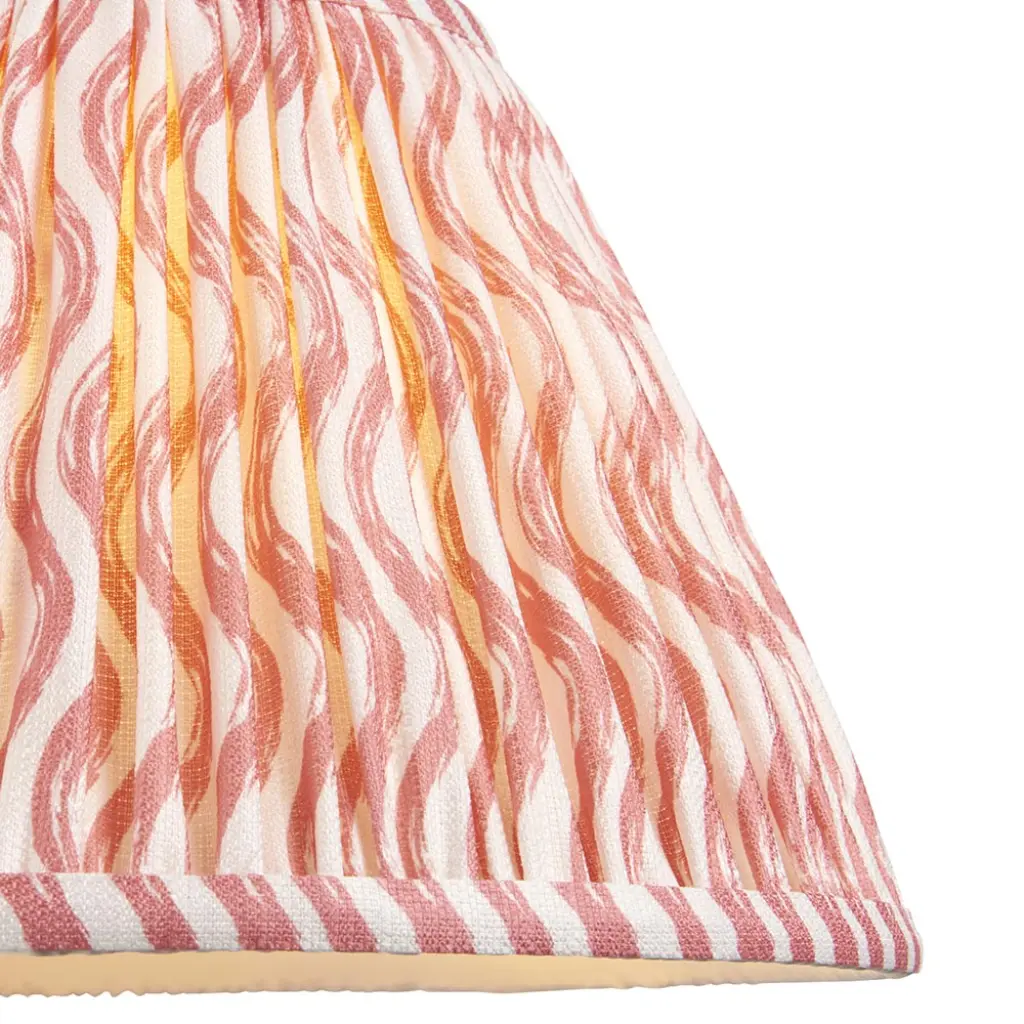 Ripple 300mm Coral Pink Tapered Shade