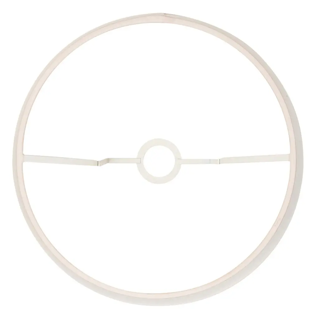 Ivy Tapered Almond White 400mm Shade