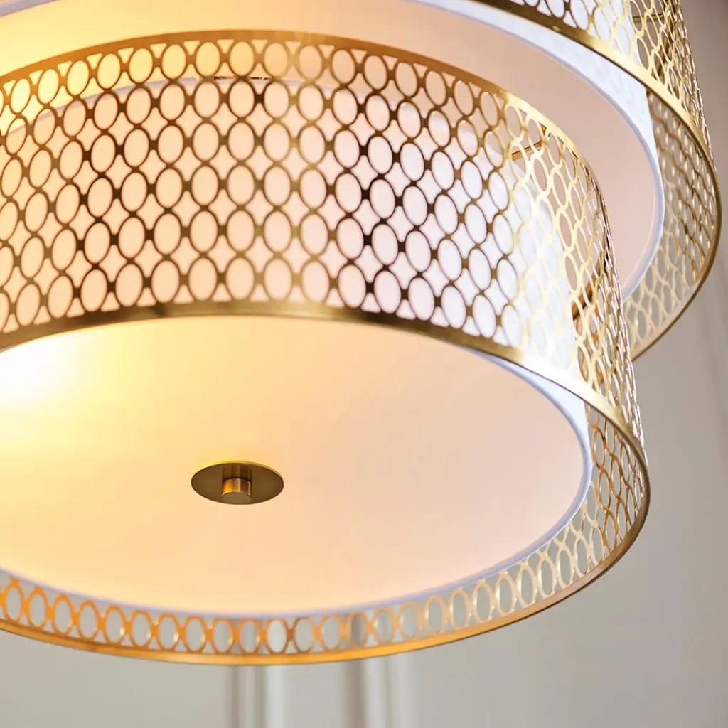Cordero 6 Light Tiered Pendant in Gold Finish
