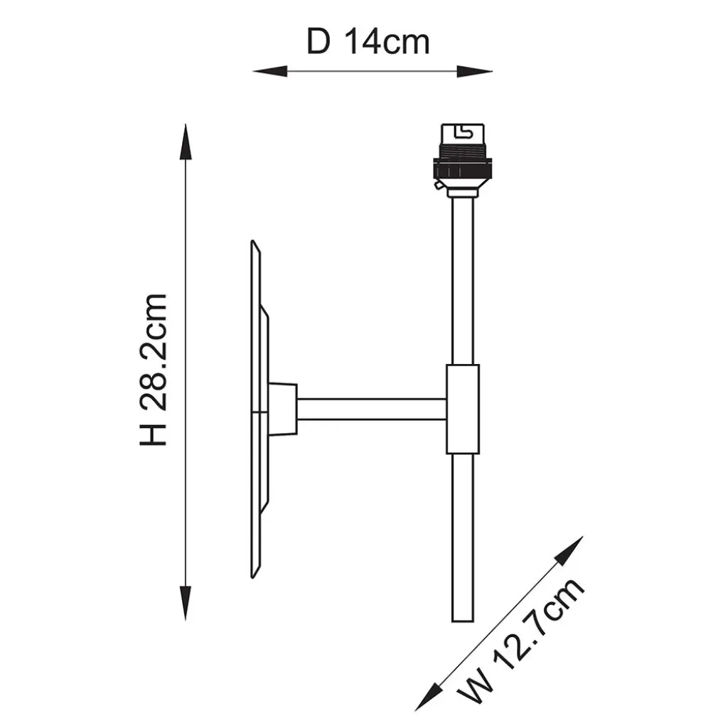 Diamond Brass Wall Bracket Only