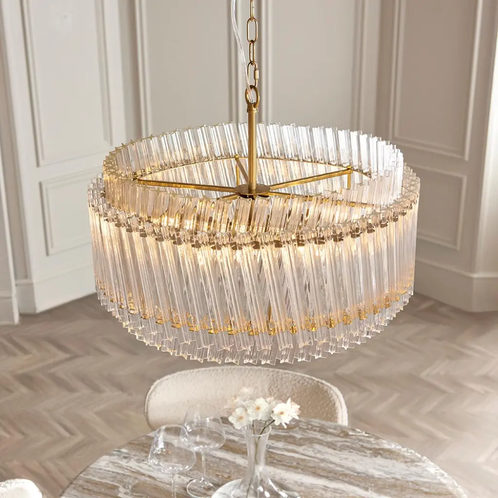 Brenda Aged Brass 5 Light Ceiling Pendant