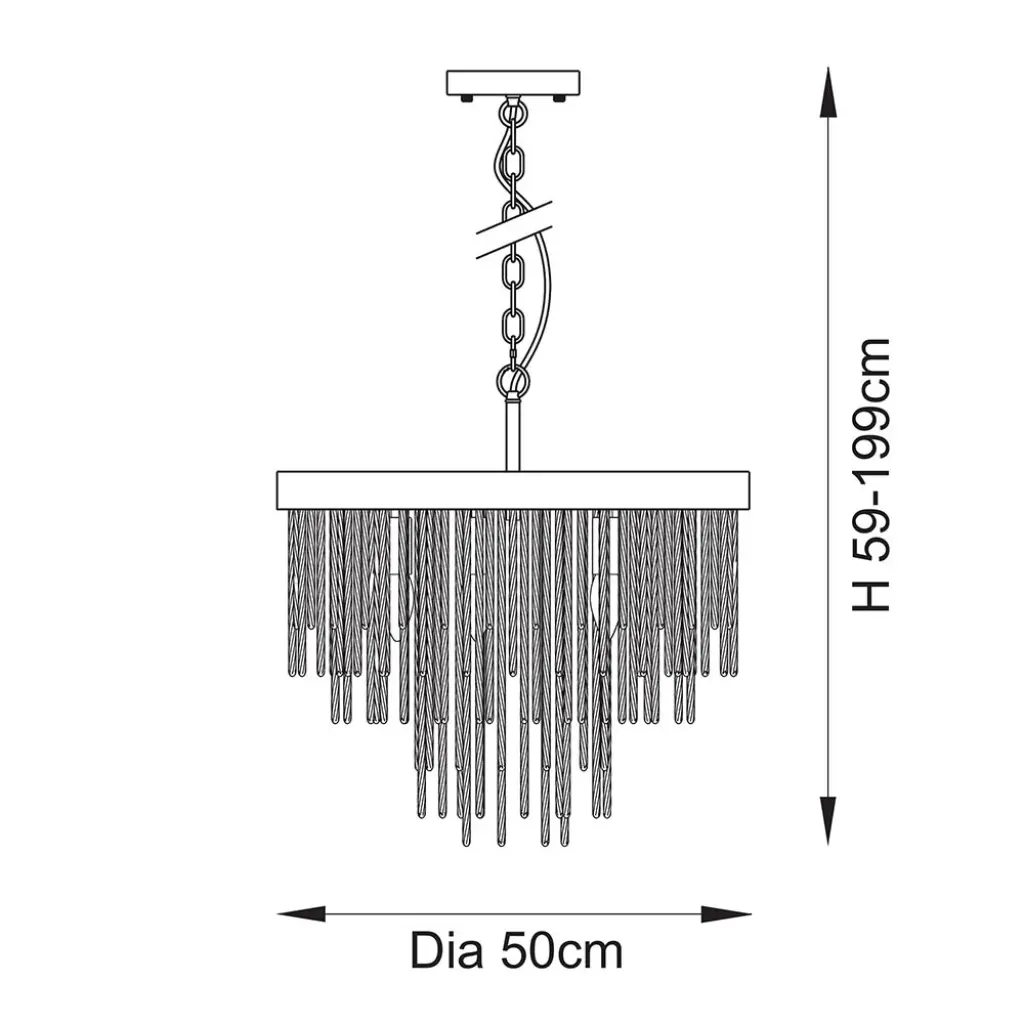 Anistoria 5 Light Brass Ceiling Pendant