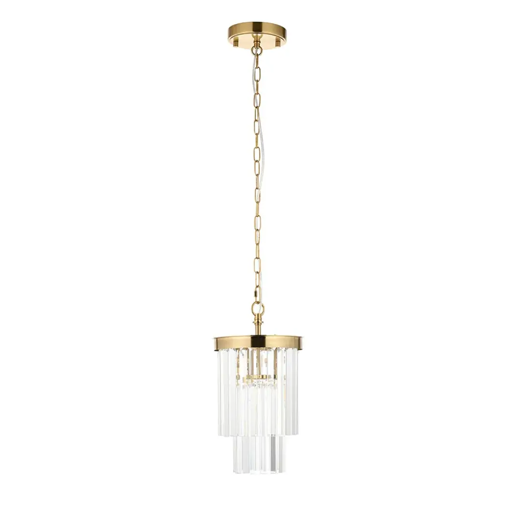 Conaston Single Pendant in Brass