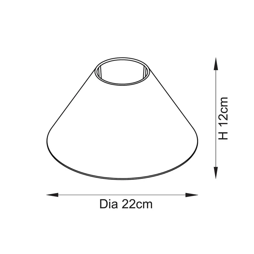 Avalon Natural Linen 220mm Shade