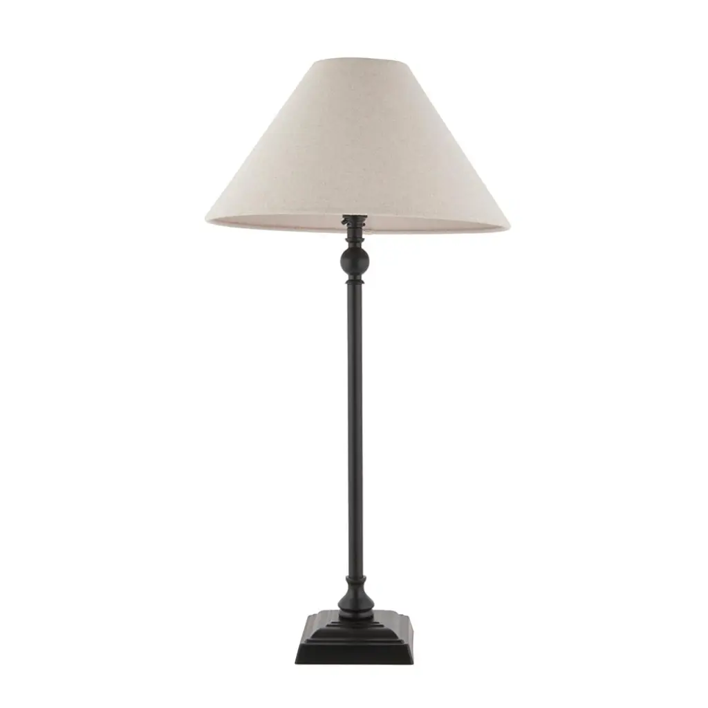 Lille Matt Black Table Lamp C/W Shade