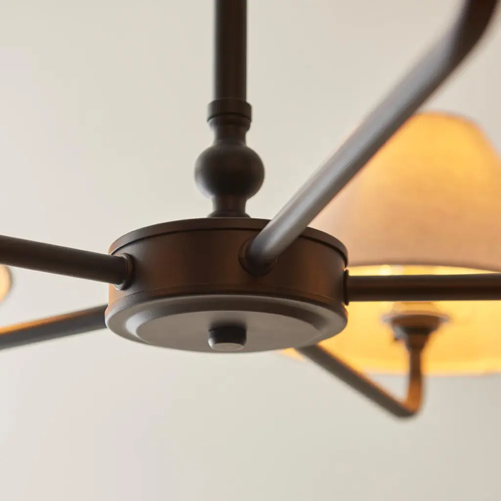 Lille 5 Light Matt Black Pendant C/W Shades