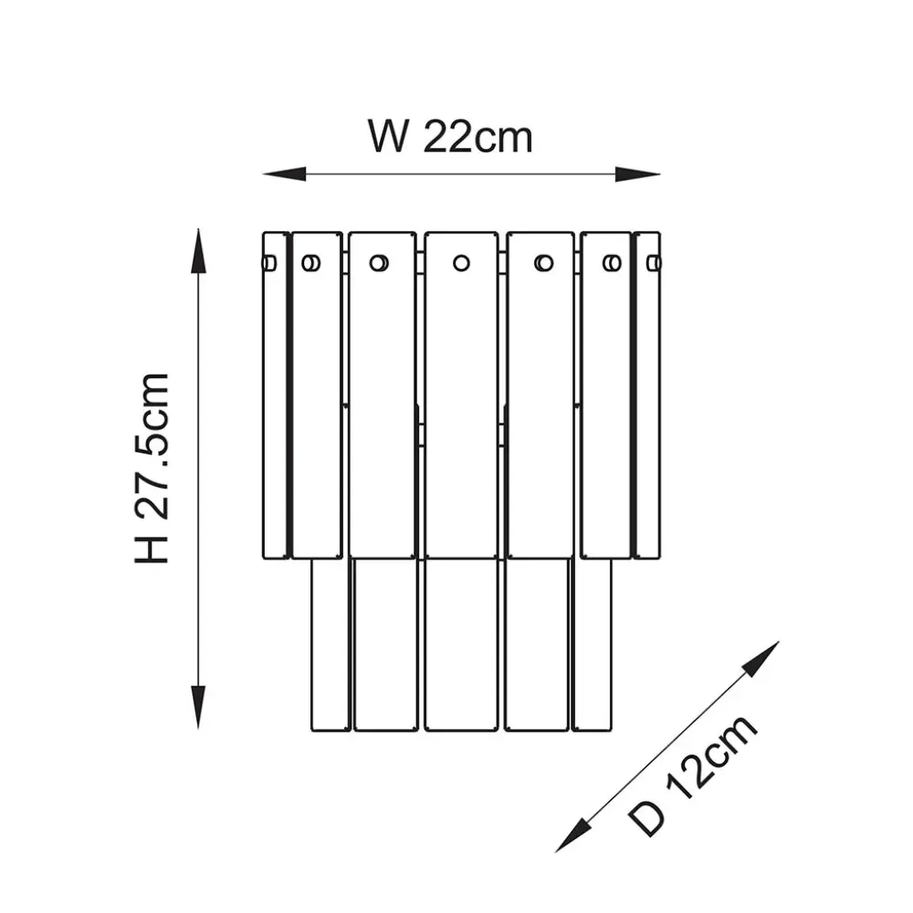 Karine Brass Wall Light with Textured Glass