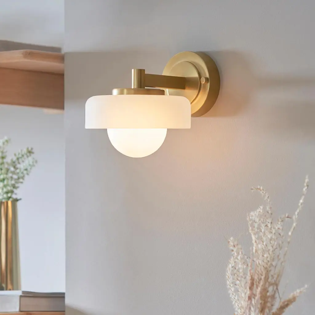 Boss Wall Fitting in Brushed Brass