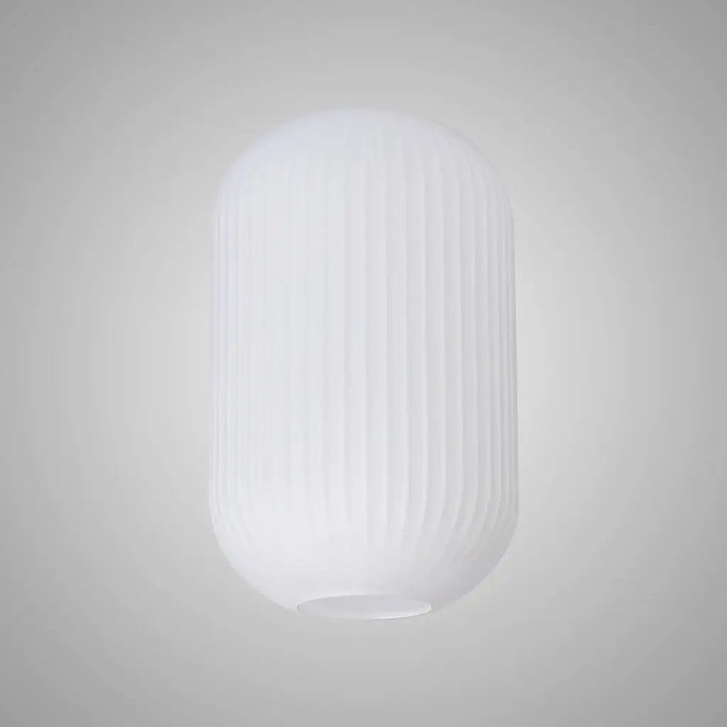 Meel 20cm Cylinder Opal Glass Shade