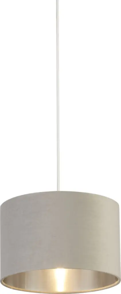 Light Grey Velvet with Silver Linner 28cm