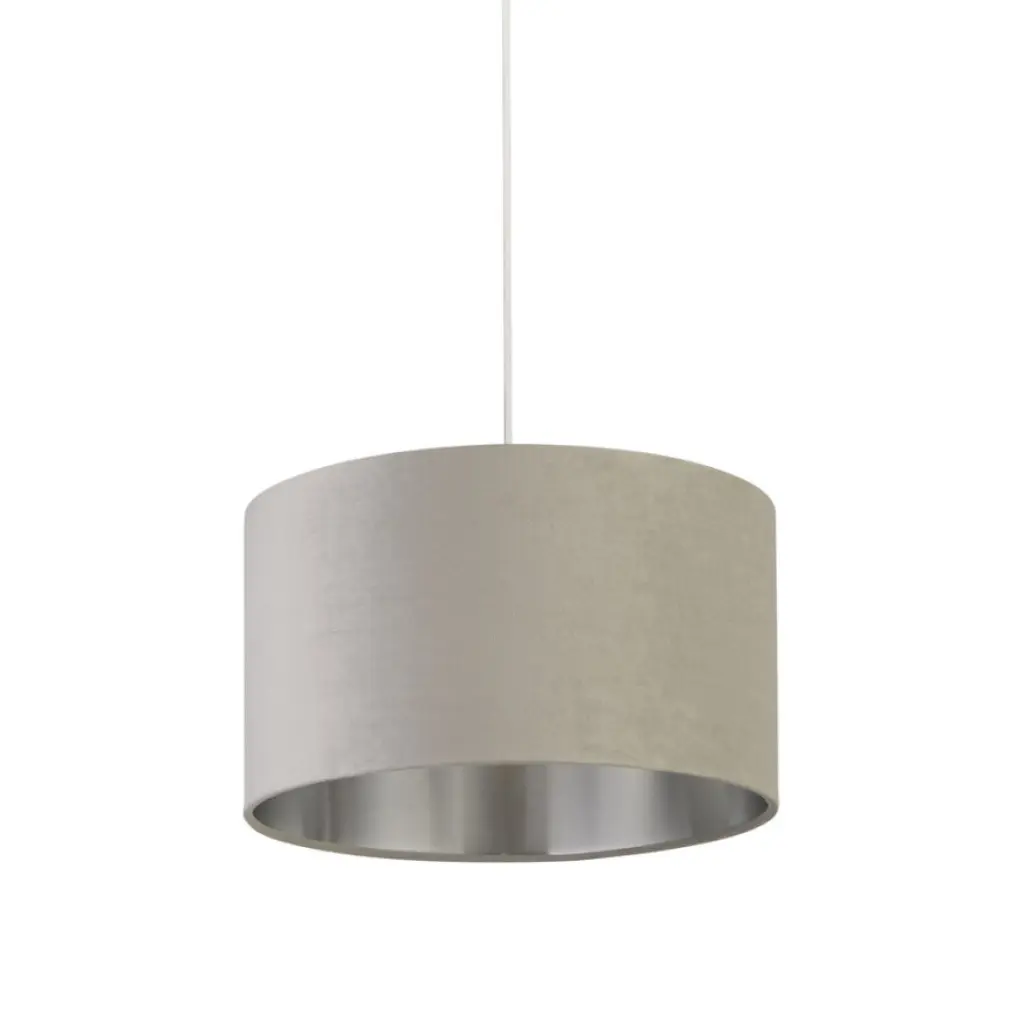Light Grey Velvet with Silver Linner 38cm