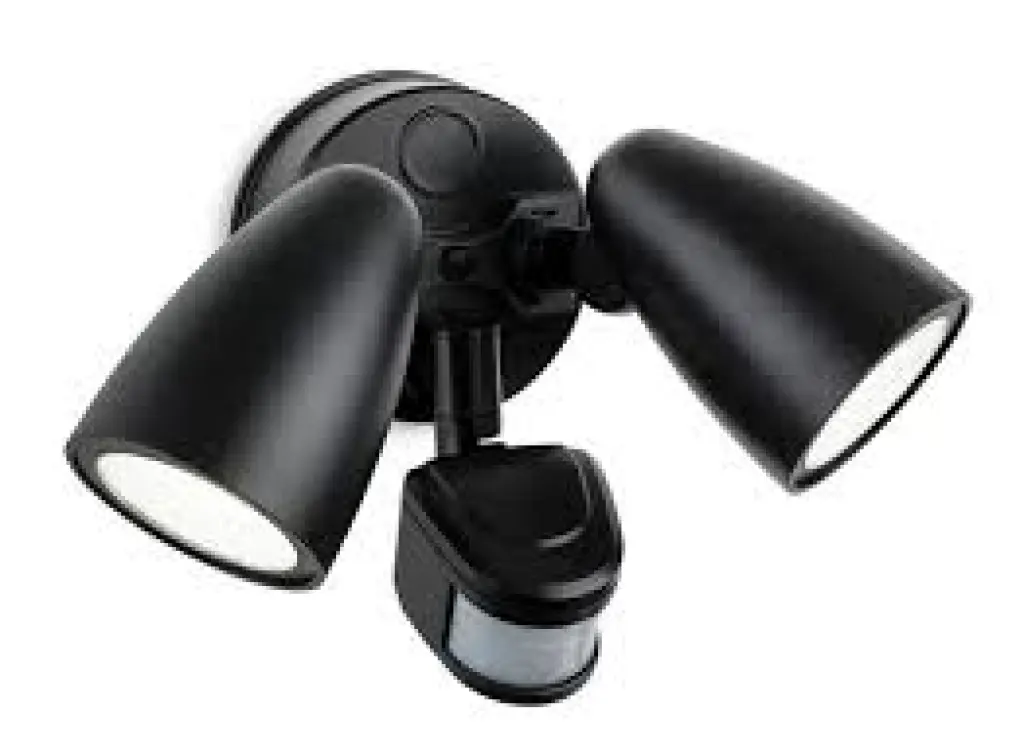 Security LED 2 Light Wall Fitting with PIR