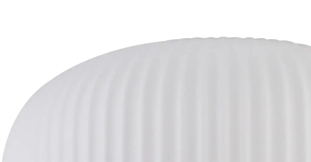 Meel 30cm Pumpkin Opal Ribbed Glass