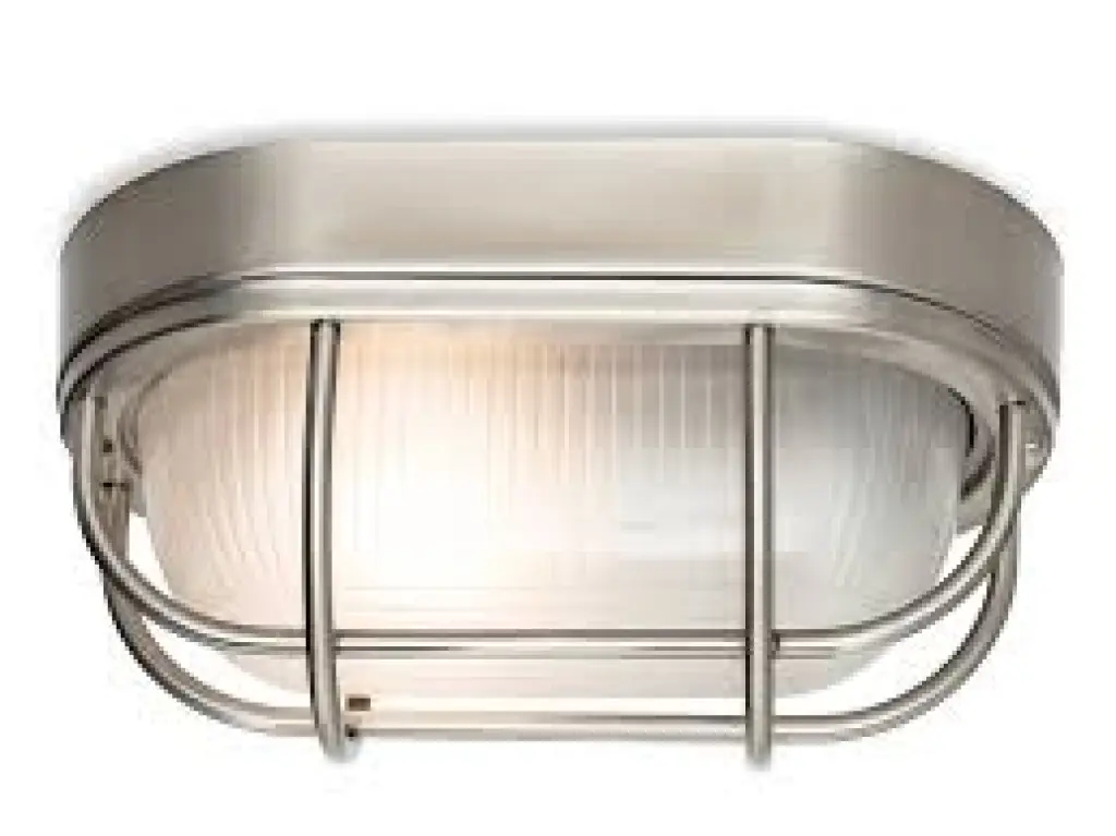 Lugo Outdoor Bulkhead in Stainless Steel Finish IP44