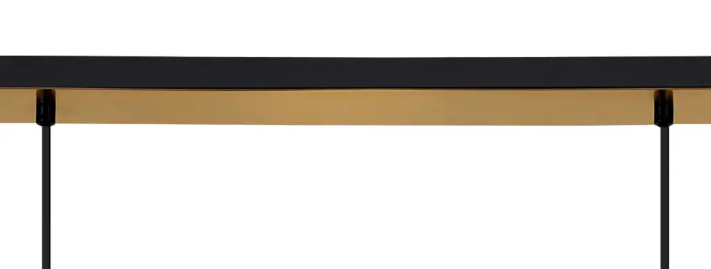 Meel 4 Light Brass Gold Bar Pendant