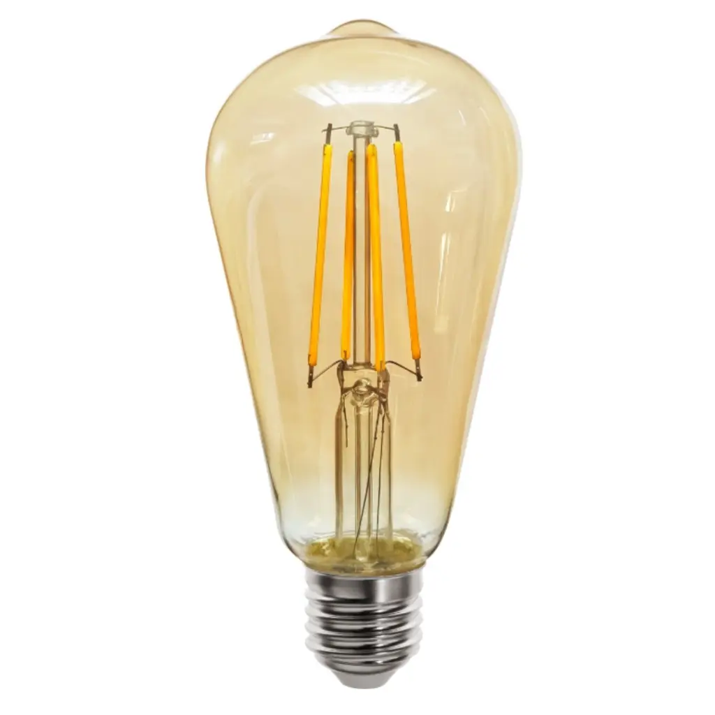 6W Amber Glass Dimmable E27 Squirrel Bulb