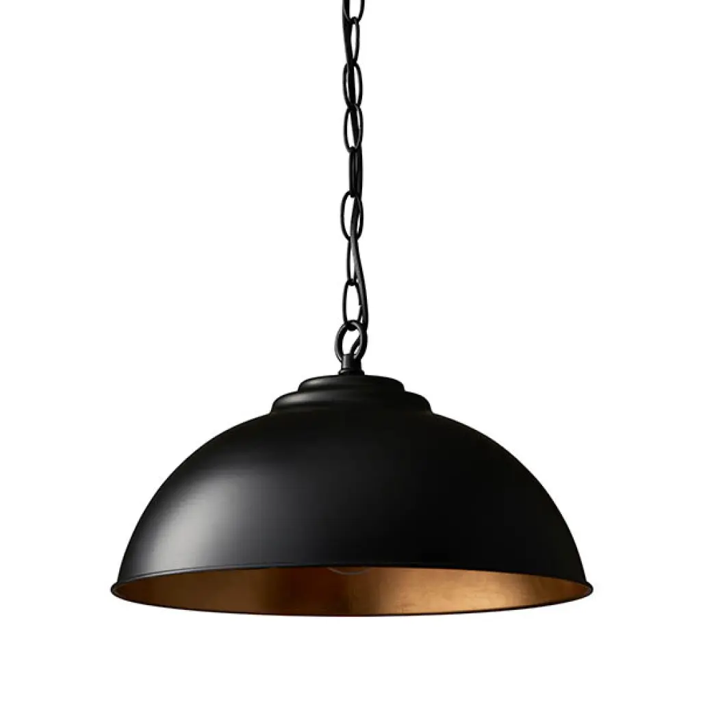 Colman Matt Black Single Pendant