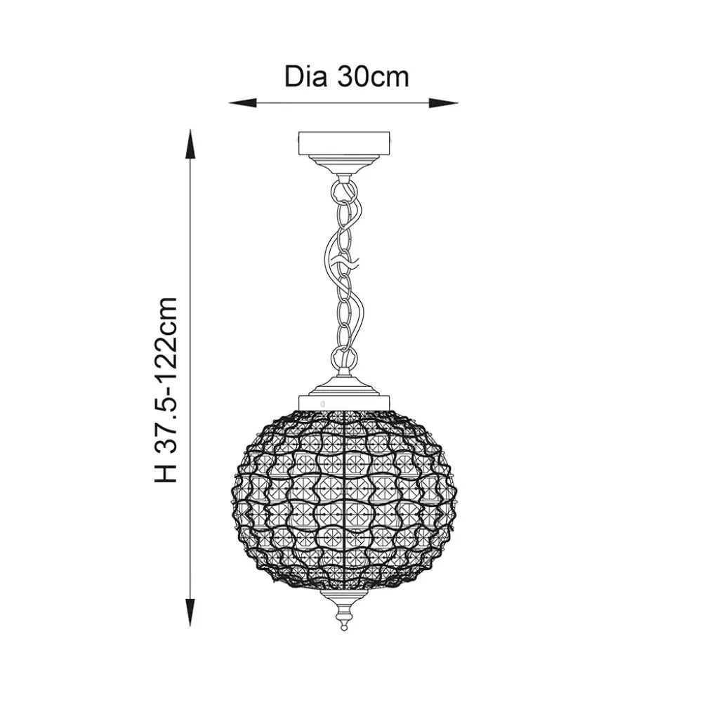 Tanaro 1 Light Pendant in Antique Brass