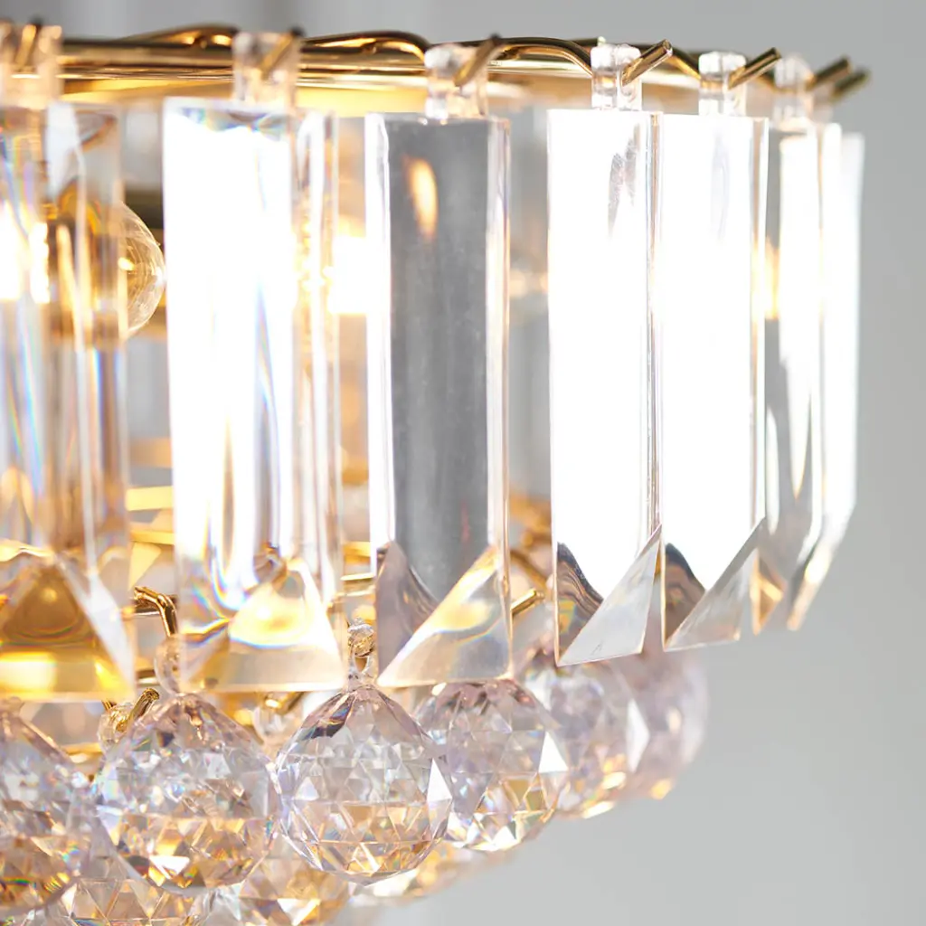 Fargo 6 Light Brass Pendant