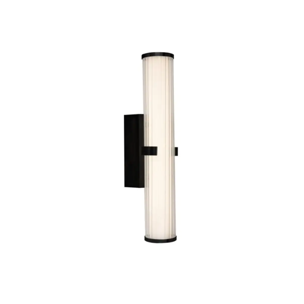 Clamp Small Black Bathroom Wall Light H430mm