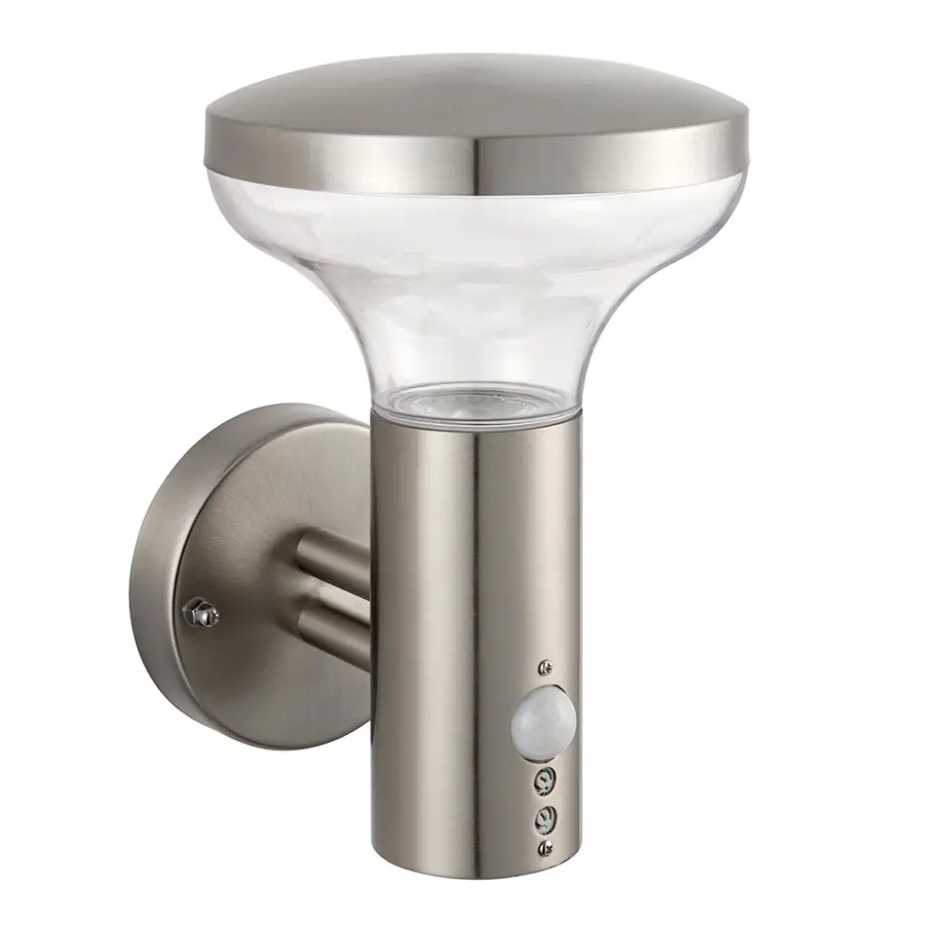 Roko Stainless Steel PIR Wall Light IP44