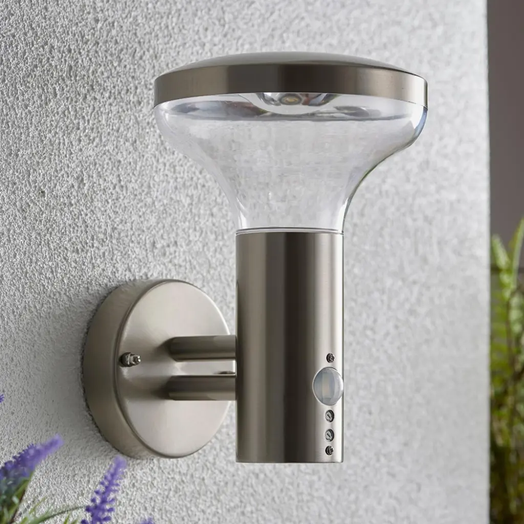 Roko Stainless Steel PIR Wall Light IP44