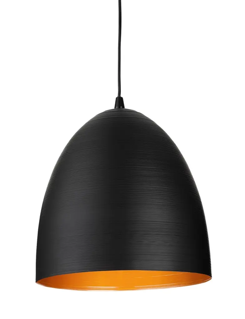 Moon Small Matt Black Single Pendant