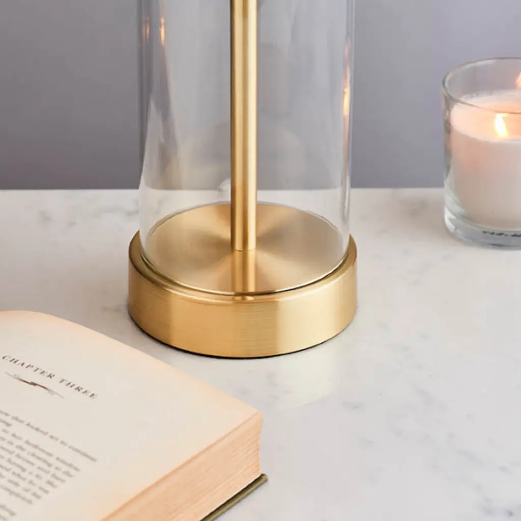 Lessina Brushed Satin Gold Touch Table Lamp