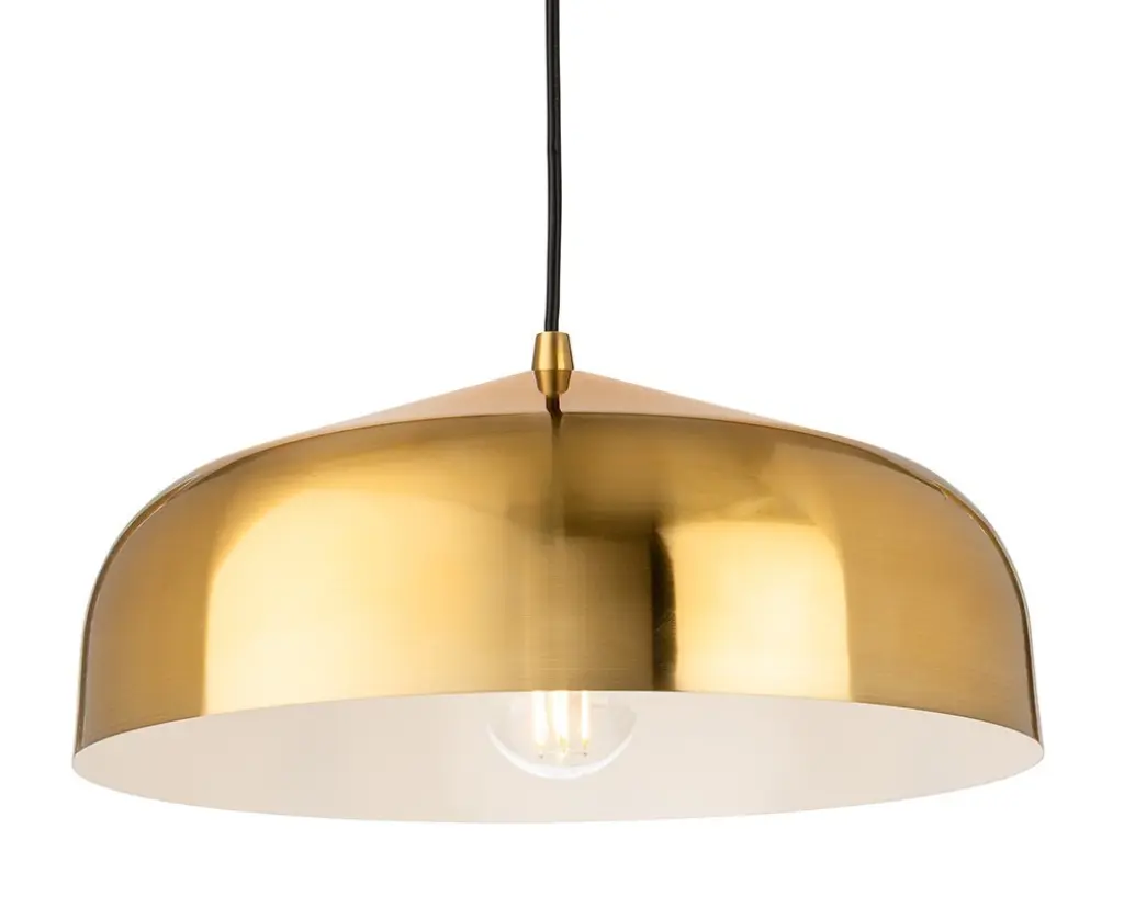 Canelo Brushed Brass Single Pendant