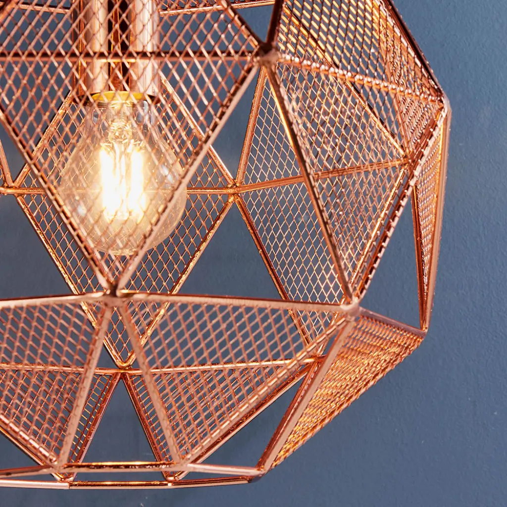 Armour Single Copper Pendant