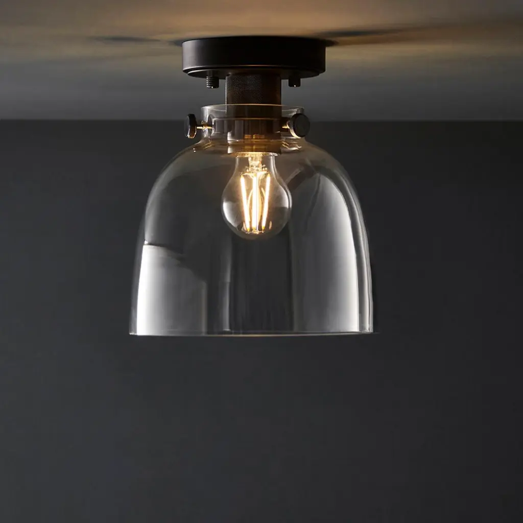 Belle Flush Light in Matt Black