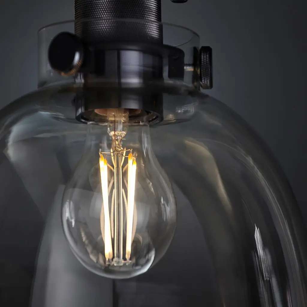 Belle Flush Light in Matt Black