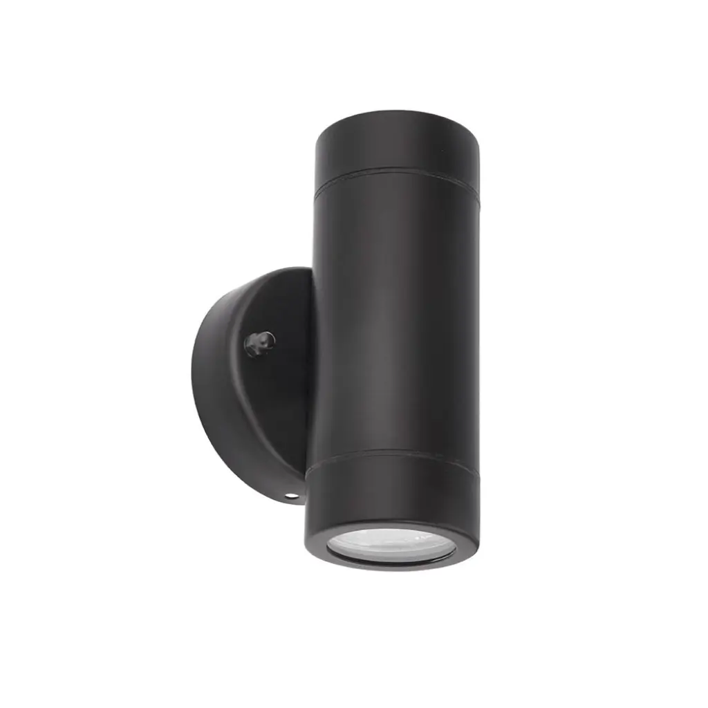 Palin Matt Black Up & Down Wall Light IP44