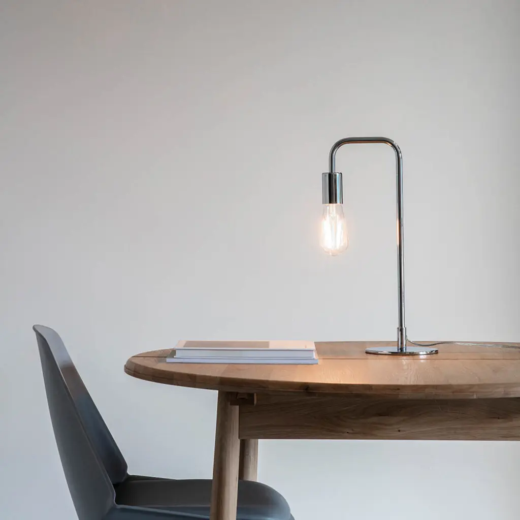 Rubens Table Lamp in Polished Chrome