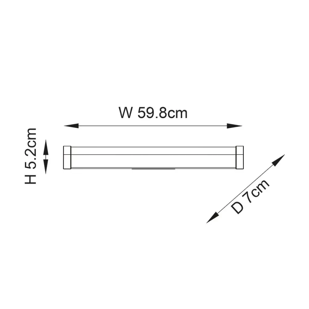Moda LED Flush Bathroom Wall Light IP44