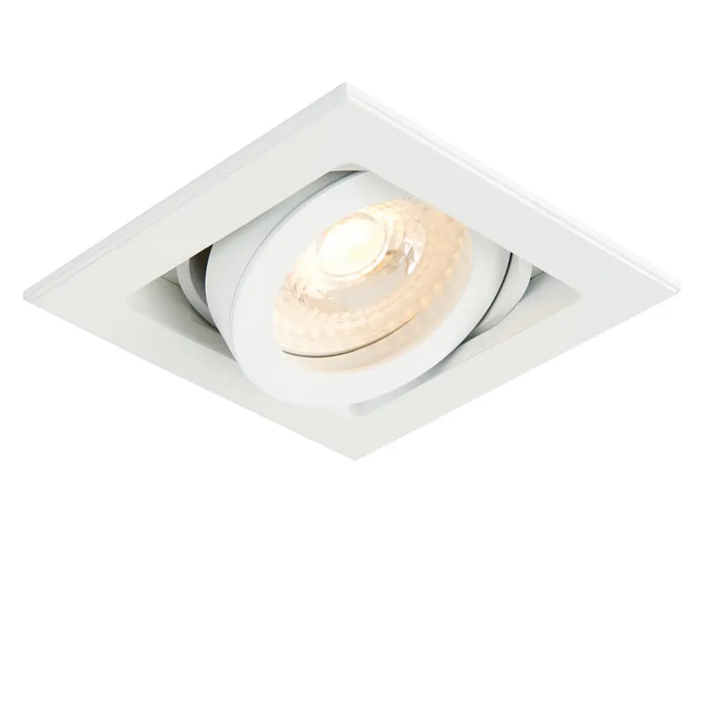 Single Xeno Downlight in Matt White