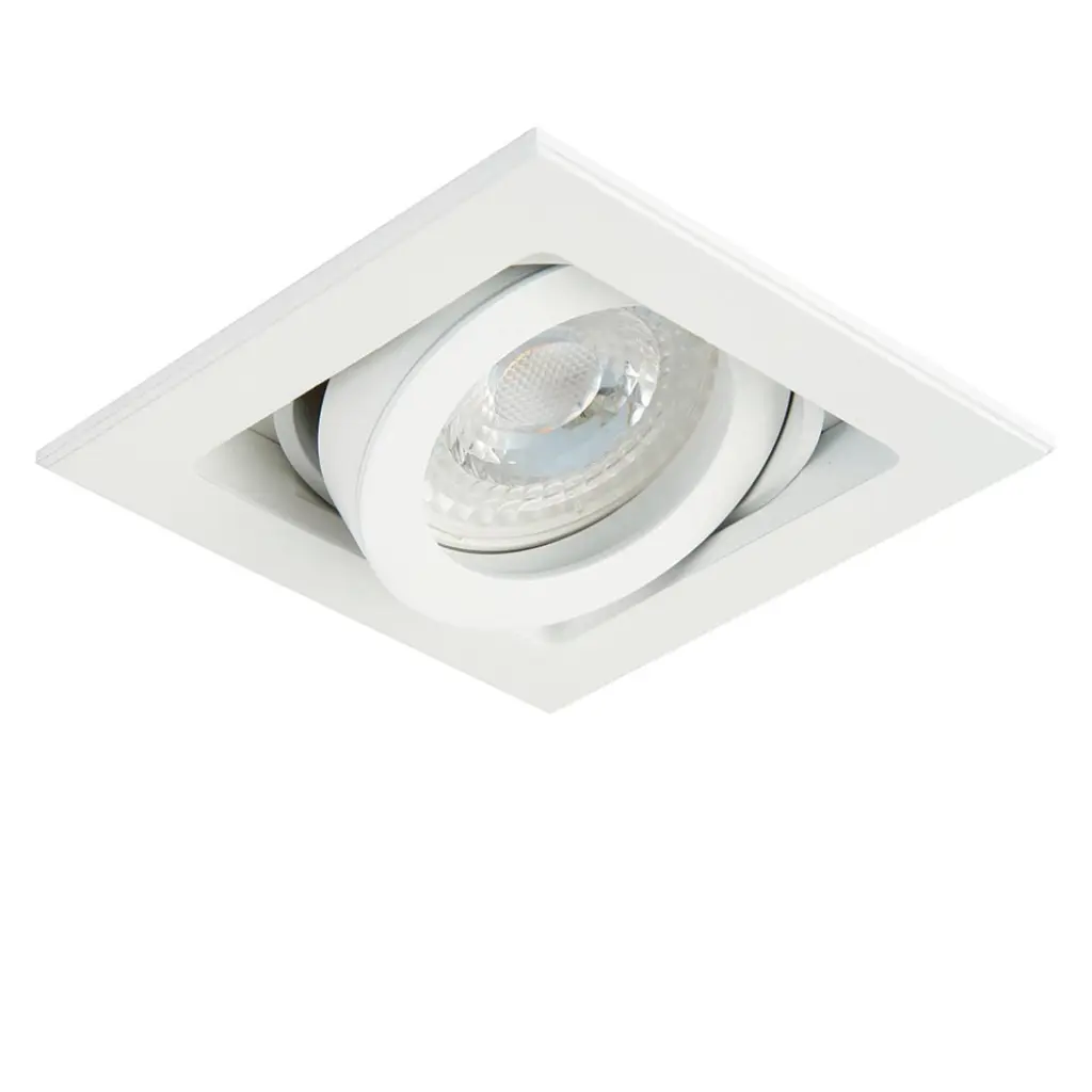 Single Xeno Downlight in Matt White