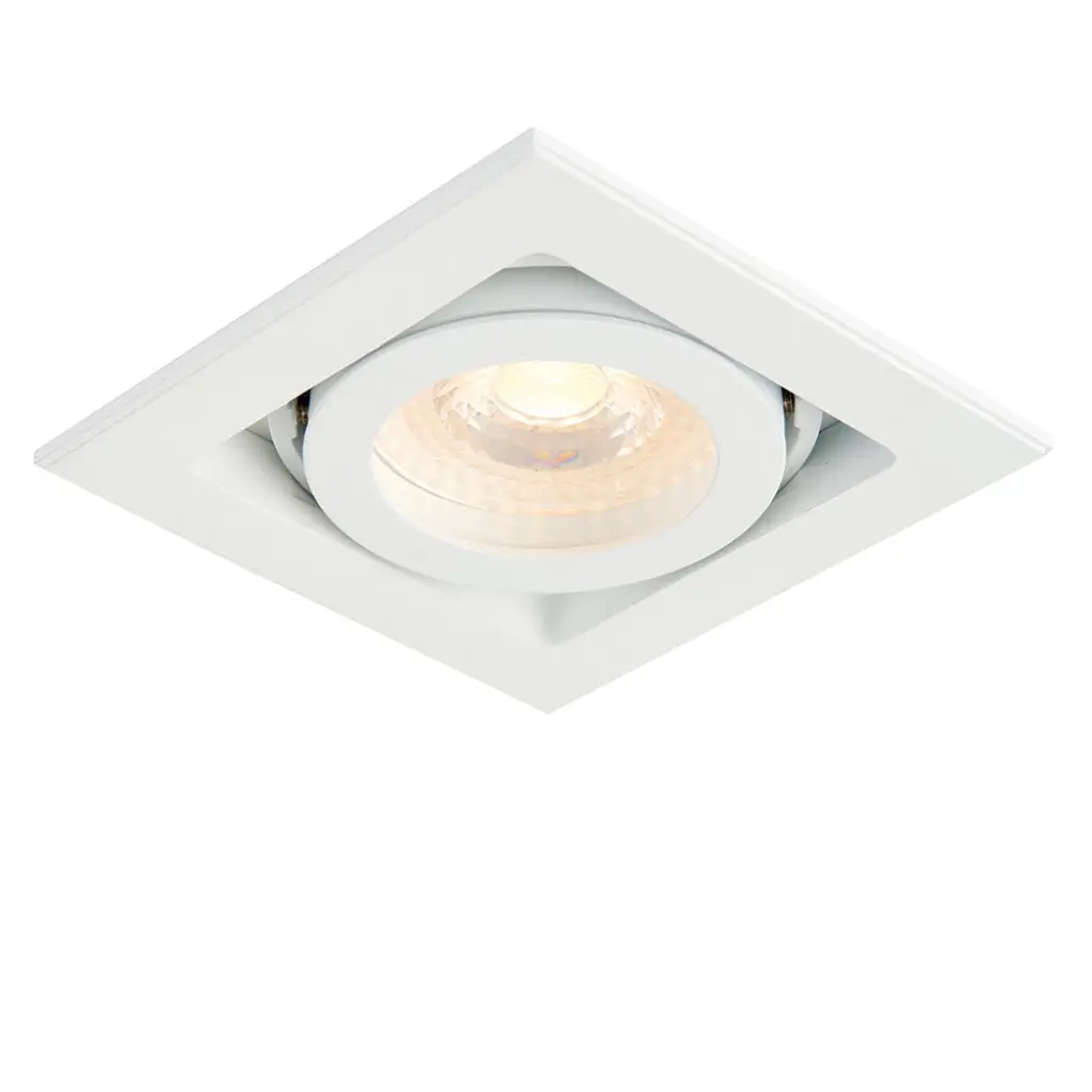 Single Xeno Downlight in Matt White