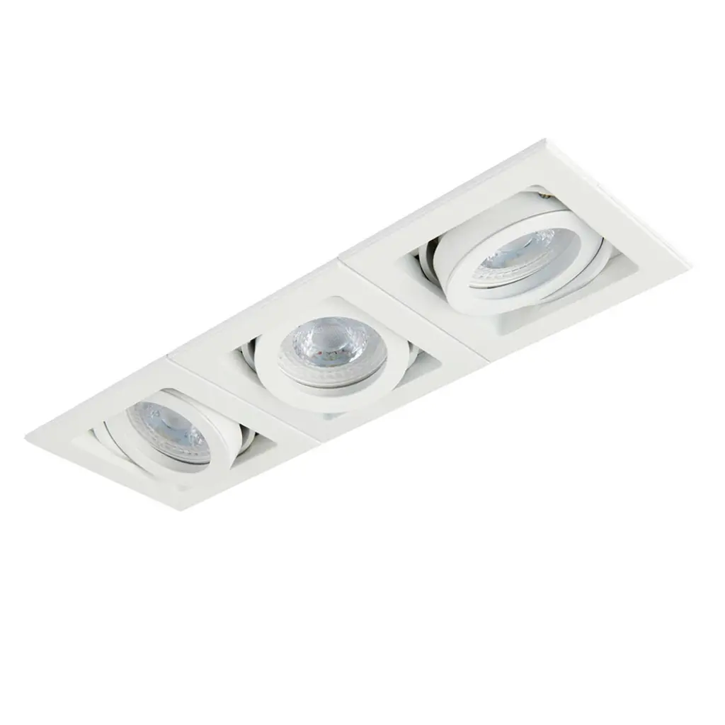 Xeno Triple Downlight in Matt White