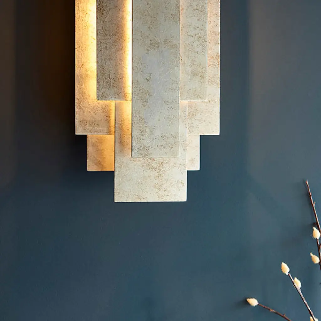 Silver Leaf Wall Light