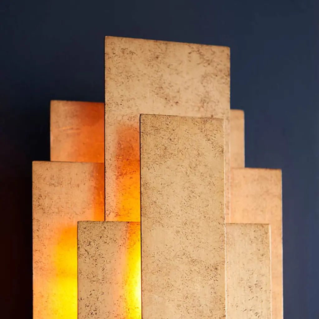 Gold Leaf Wall Light