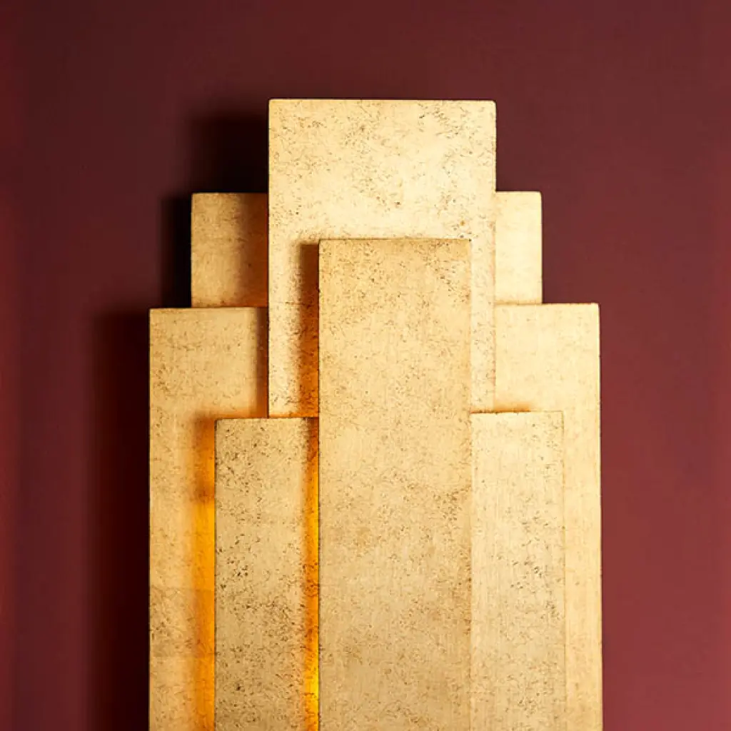 Gold Leaf Wall Light