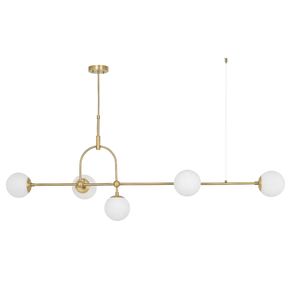 Opal 5 Light Linear Pendant