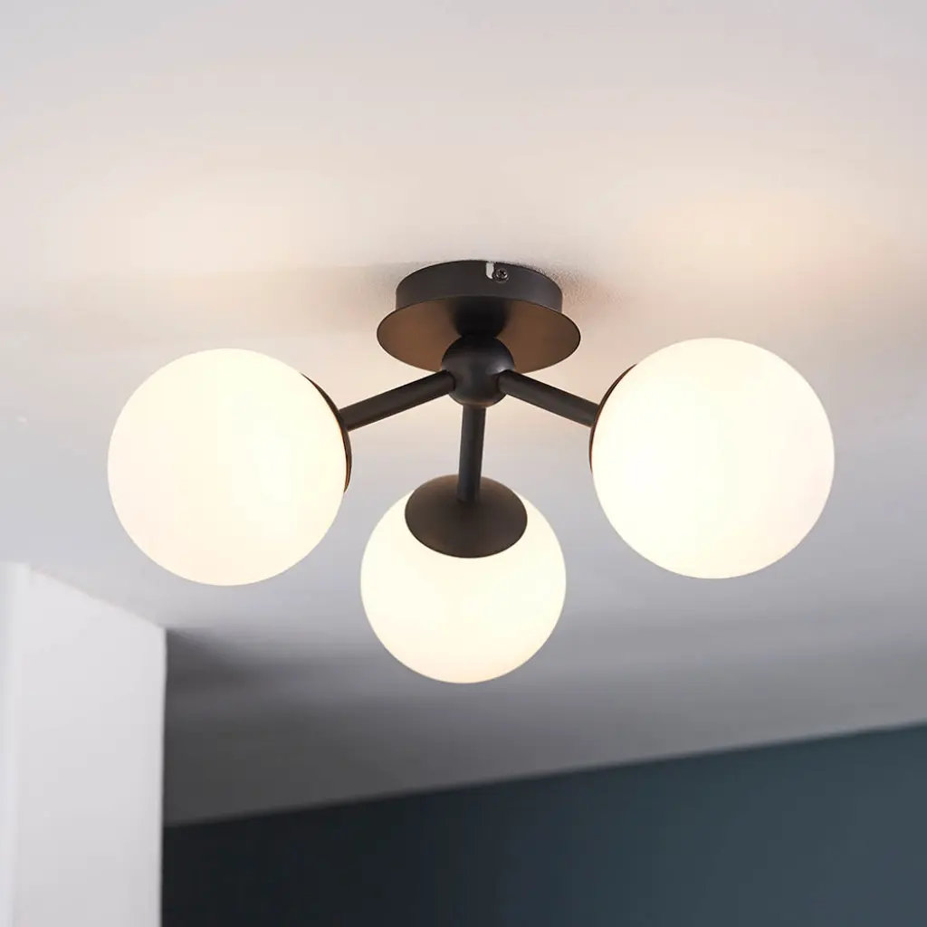 Pulsa 3 Light Semi Flush Fitting