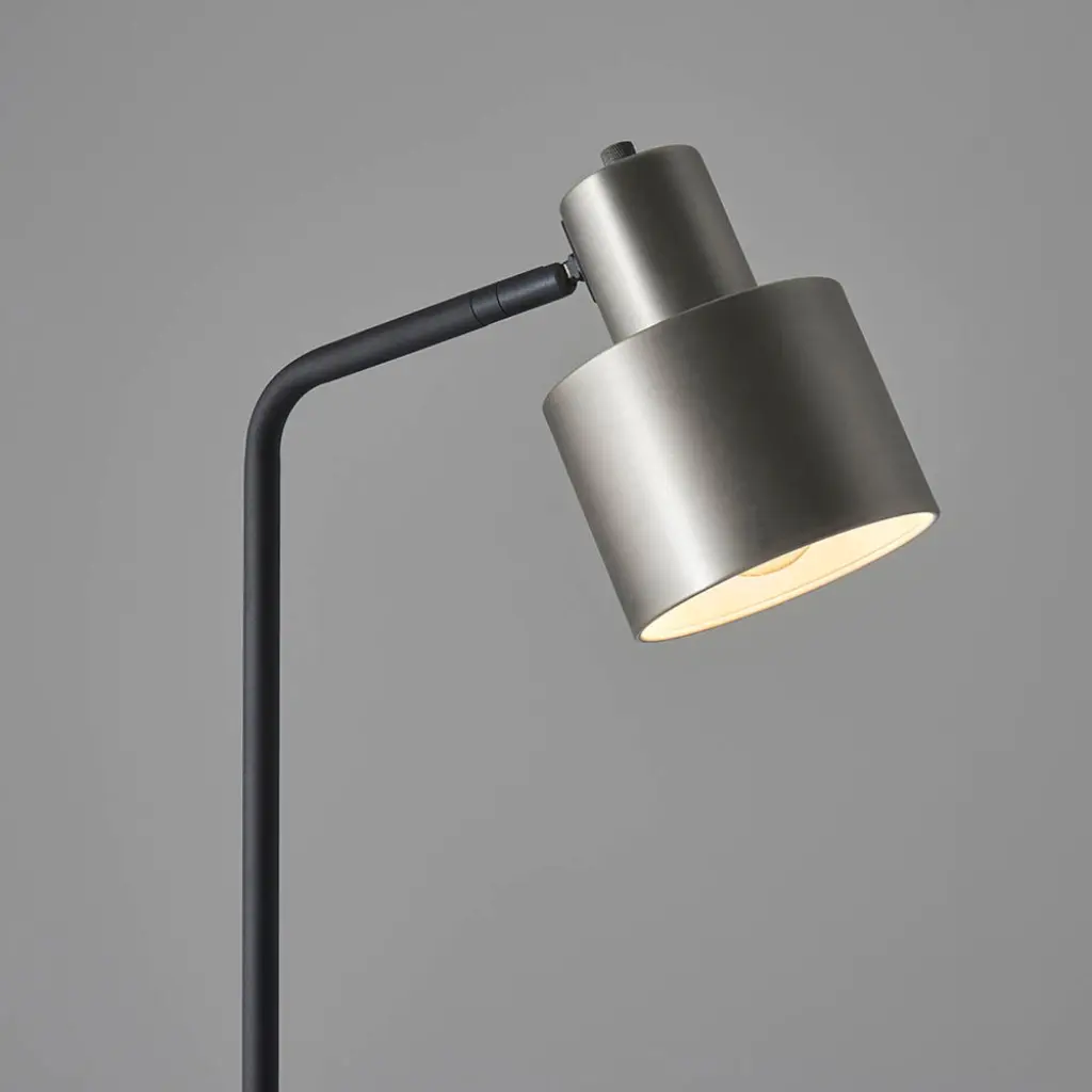 Mayfield Brushed Silver Floor Lamp